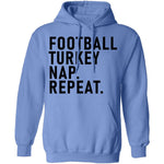 Football Turkey Nap Repeat T-Shirt CustomCat