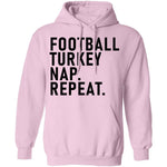 Football Turkey Nap Repeat T-Shirt CustomCat