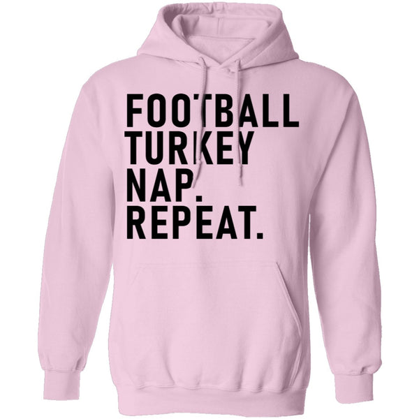 Football Turkey Nap Repeat T-Shirt CustomCat