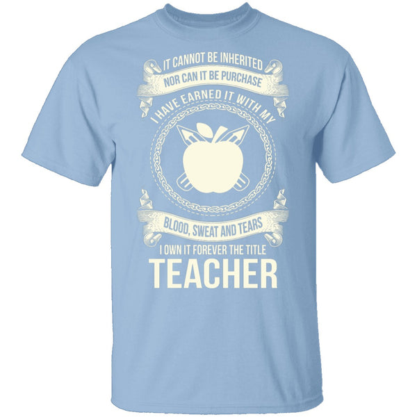 Forever A Teacher T-Shirt CustomCat
