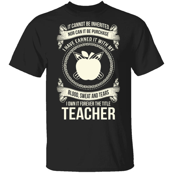 Forever A Teacher T-Shirt CustomCat