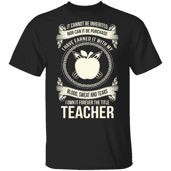 Forever A Teacher T-Shirt CustomCat