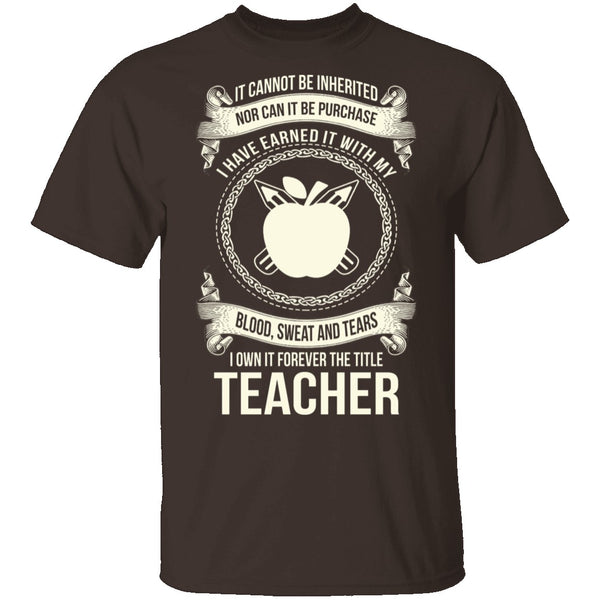 Forever A Teacher T-Shirt CustomCat