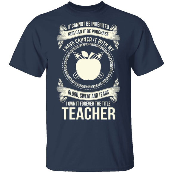Forever A Teacher T-Shirt CustomCat