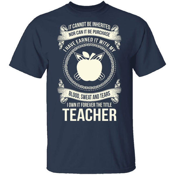 Forever A Teacher T-Shirt CustomCat
