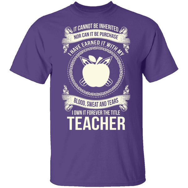 Forever A Teacher T-Shirt CustomCat