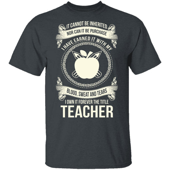 Forever A Teacher T-Shirt CustomCat