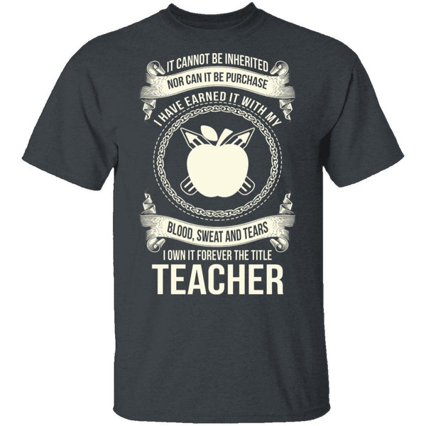 Forever A Teacher T-Shirt CustomCat