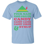 Four Main Food Groups T-Shirt CustomCat