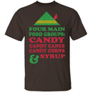 Four Main Food Groups T-Shirt CustomCat