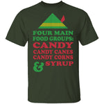 Four Main Food Groups T-Shirt CustomCat