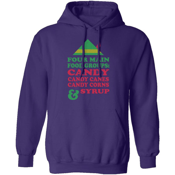 Four Main Food Groups T-Shirt CustomCat