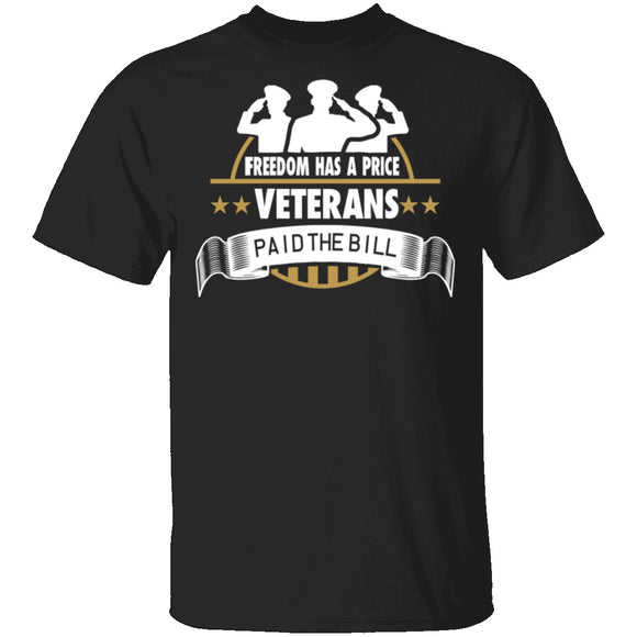 Freedom Has A Price T-Shirt CustomCat