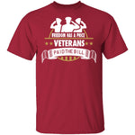 Freedom Has A Price T-Shirt CustomCat