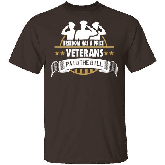 Freedom Has A Price T-Shirt CustomCat