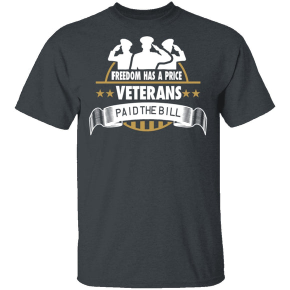Freedom Has A Price T-Shirt CustomCat