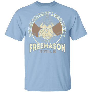 Freemason Handshake T-Shirt CustomCat