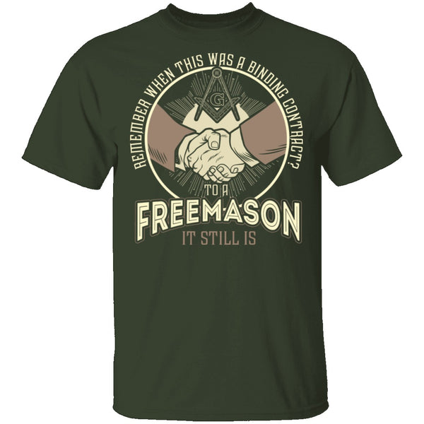 Freemason Handshake T-Shirt CustomCat