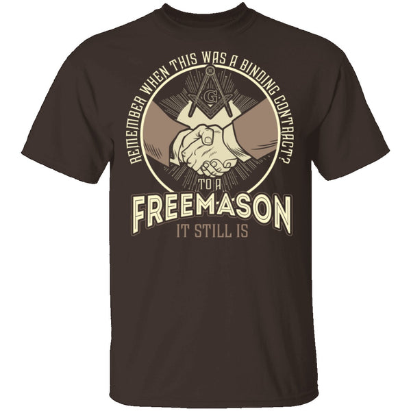 Freemason Handshake T-Shirt CustomCat