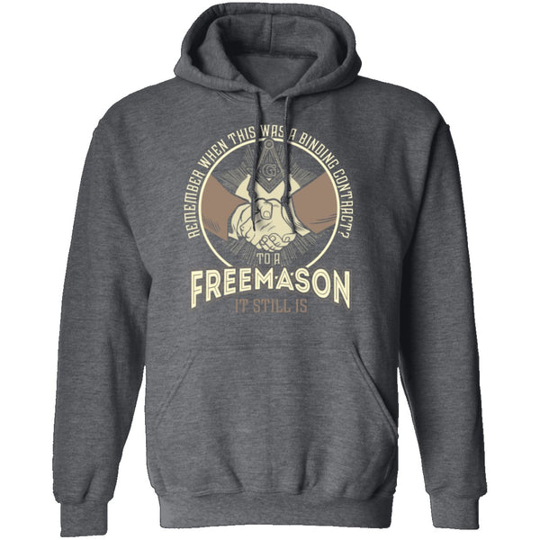 Freemason Handshake T-Shirt CustomCat