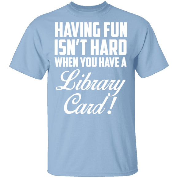 Fun Library Card T-Shirt CustomCat