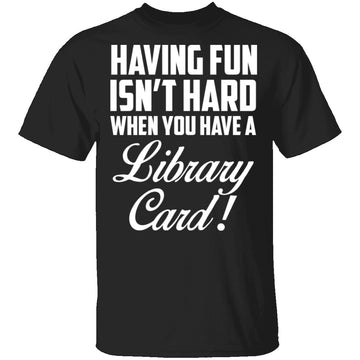 Fun Library Card T-Shirt CustomCat