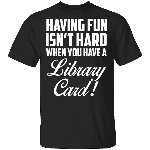 Fun Library Card T-Shirt CustomCat