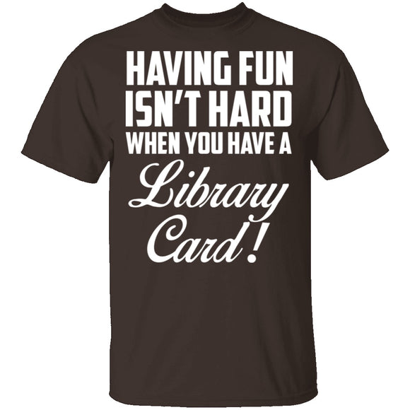 Fun Library Card T-Shirt CustomCat