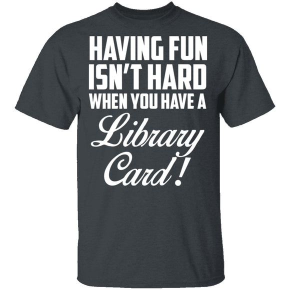 Fun Library Card T-Shirt CustomCat