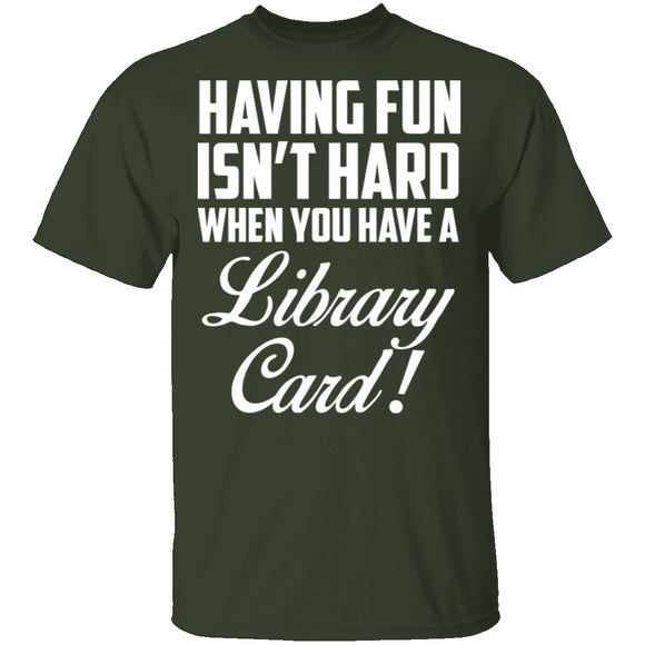 Fun Library Card T-Shirt CustomCat