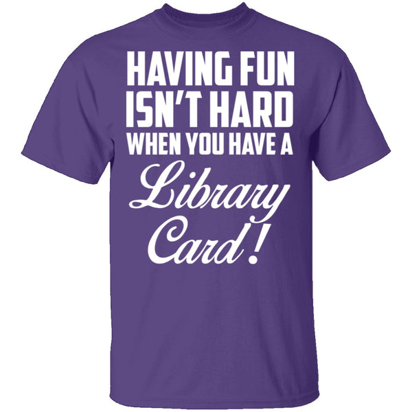 Fun Library Card T-Shirt CustomCat