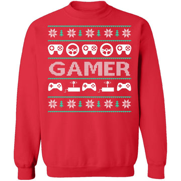 Game Controller Ugly Christmas Sweater CustomCat