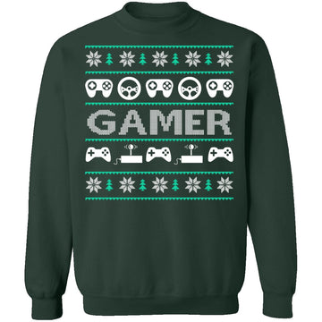 Game Controller Ugly Christmas Sweater CustomCat