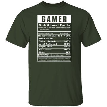 Gamer Facts T-Shirt CustomCat