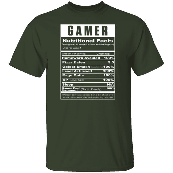 Gamer Facts T-Shirt CustomCat