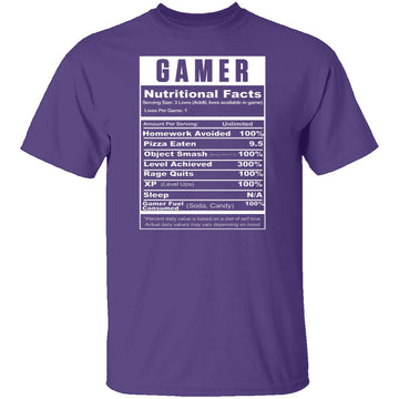 Gamer Facts T-Shirt CustomCat