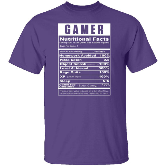 Gamer Facts T-Shirt CustomCat