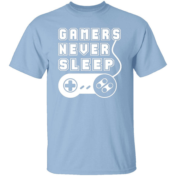 Gamers Never Sleep T-Shirt CustomCat