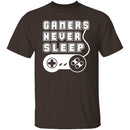 Gamers Never Sleep T-Shirt CustomCat
