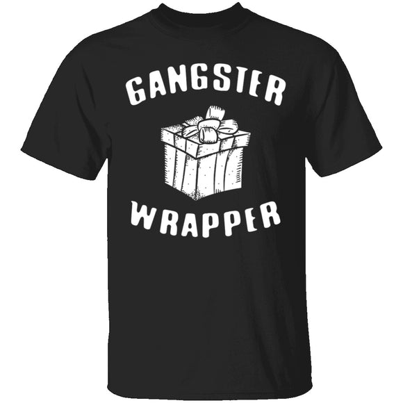 Gangster Wrapper T-Shirt CustomCat
