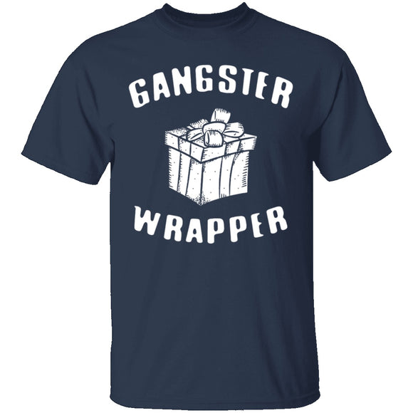 Gangster Wrapper T-Shirt CustomCat