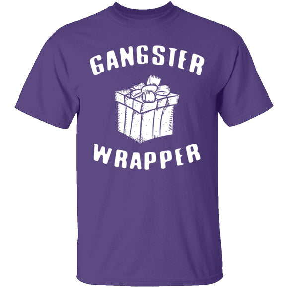 Gangster Wrapper T-Shirt CustomCat