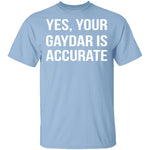 Gaydar is Accurate T-Shirt CustomCat