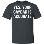 Gaydar is Accurate T-Shirt CustomCat