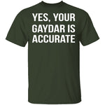 Gaydar is Accurate T-Shirt CustomCat