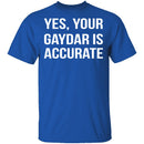 Gaydar is Accurate T-Shirt CustomCat