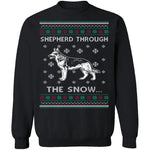 German Shepherd Ugly Christmas Sweater CustomCat