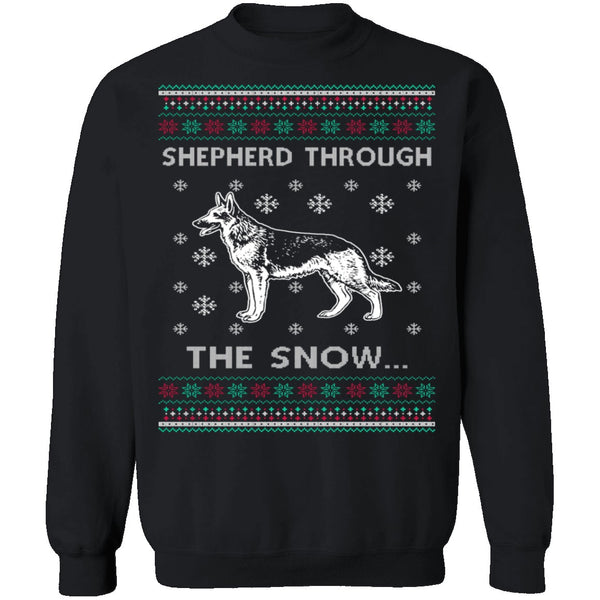 German Shepherd Ugly Christmas Sweater CustomCat