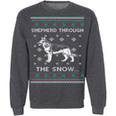 German Shepherd Ugly Christmas Sweater CustomCat