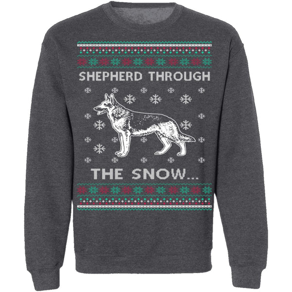 German Shepherd Ugly Christmas Sweater CustomCat